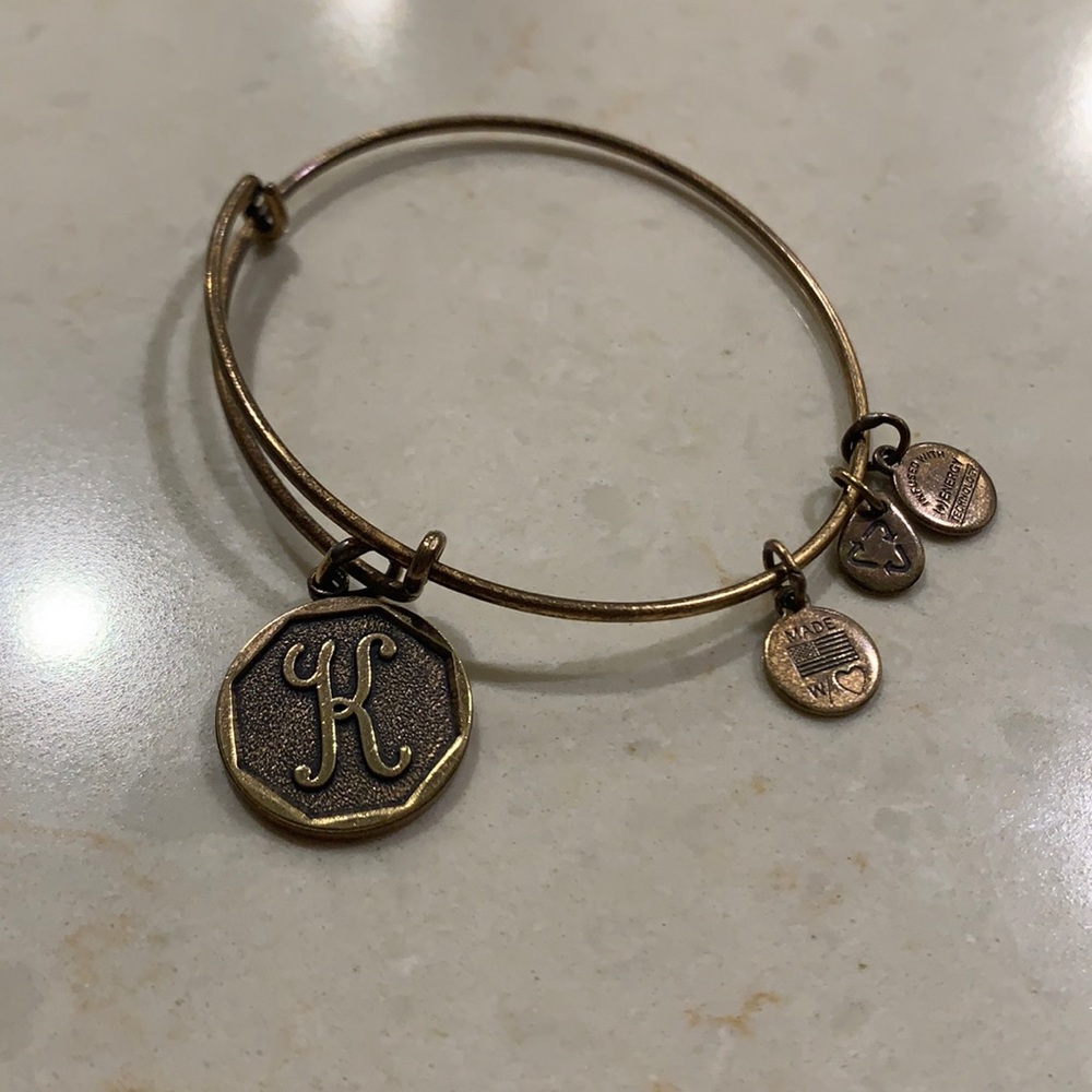 Letter K Gold Alex & Ani Bracelet